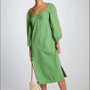 Maeve Green Midi Dress from Anthropologie Size 12